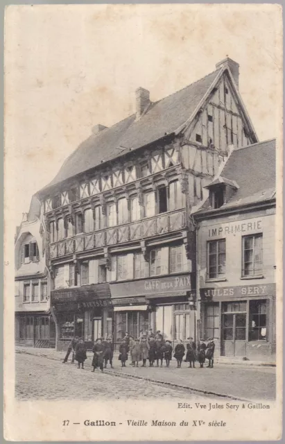 GAILLON 27 Imprimerie Jules SERY CPA Écrite à Mr BELISSON St PAUL & DUCLAIR 1905