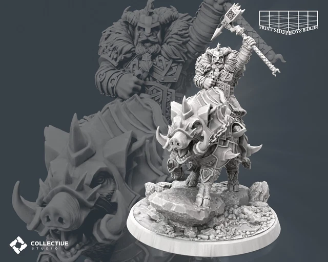 Miniature "Zafar" - Aventurier épéiste Avec Deux épées Pour D&D, Pathfinder - 4K Impression 3D Résine