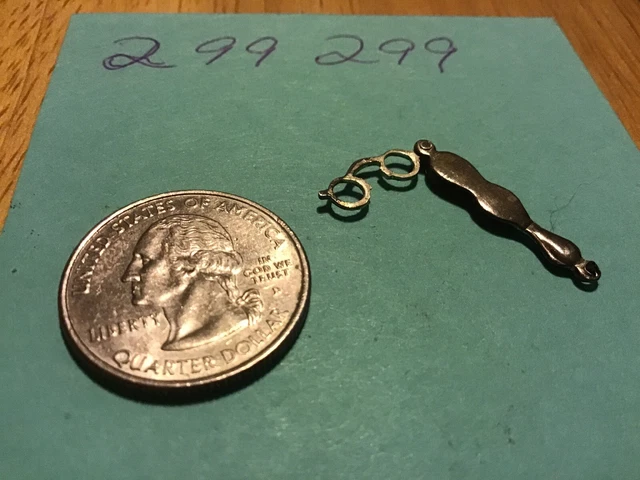 Vintage Sterling *LORGNETTE * moves-folds. Hand Glasses Charm