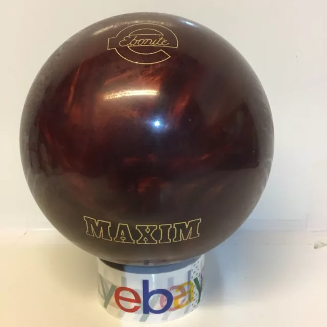 Ebonite Maxim 10Lb-8oz Red Swirl Bowling Ball Never Drilled W/Strikeforce Bag