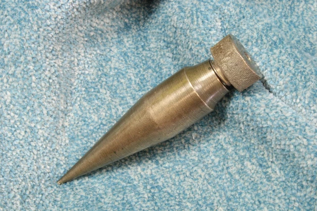 Plomada perico sin nuez. Punta larga. Perico plumb bob without nut. Long tip.