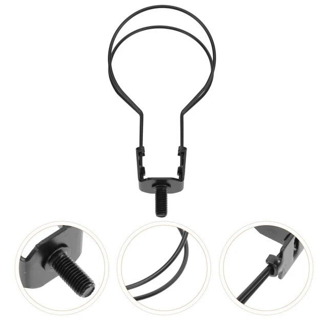 Clip lampadina ferro battuto paralume supporto arpa adattatore
