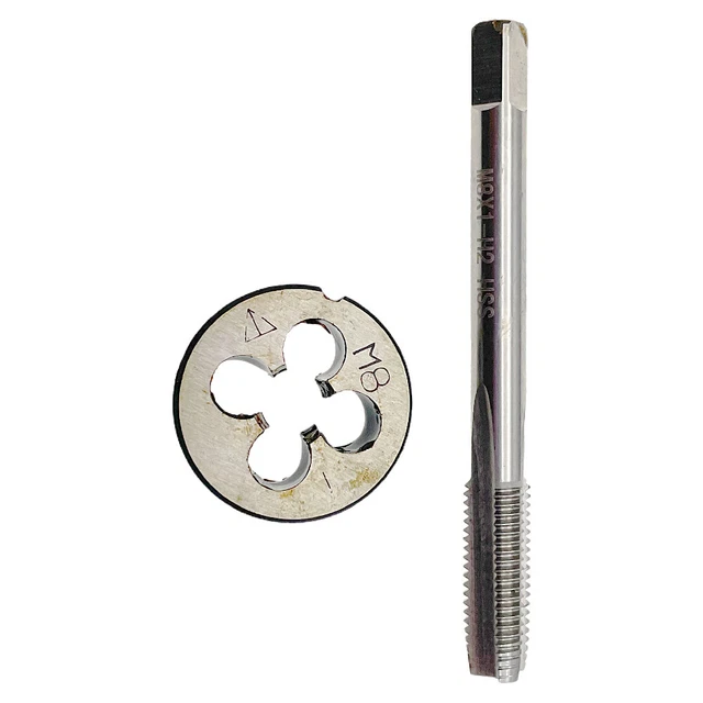 M8 X 1 Tap & Die Set RH Right Hand M8 x 1.0mm Metric Tap Die M8x1 Thread Tap HSS 13.58