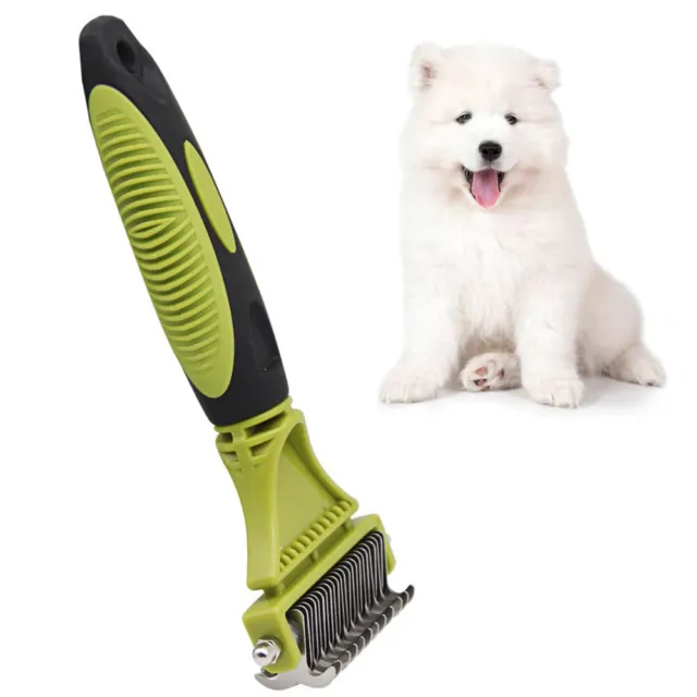 Grooming Brush For Pet Dog Cat Deshedding Tool Rake Comb Fur Remover Reduce Hair 8