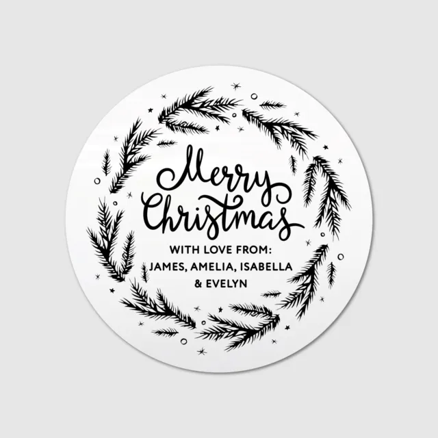 Christmas stickers personalised Christmas gift tags stickers for envelopes custo