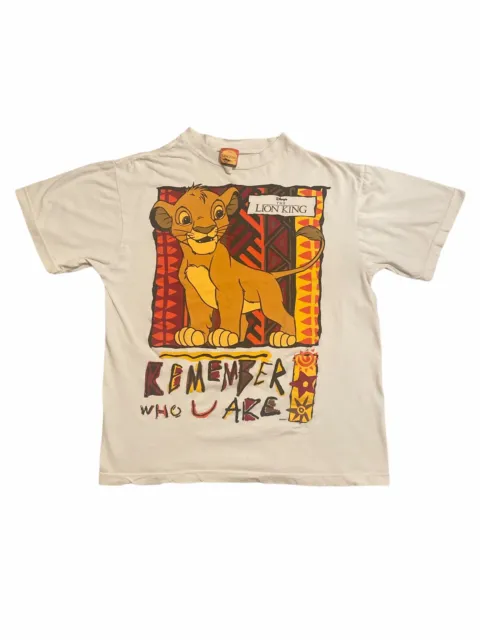 VINTAGE LION KING Shirt Disney Simba “Remember Who U Are” 90’s T-shirt ...