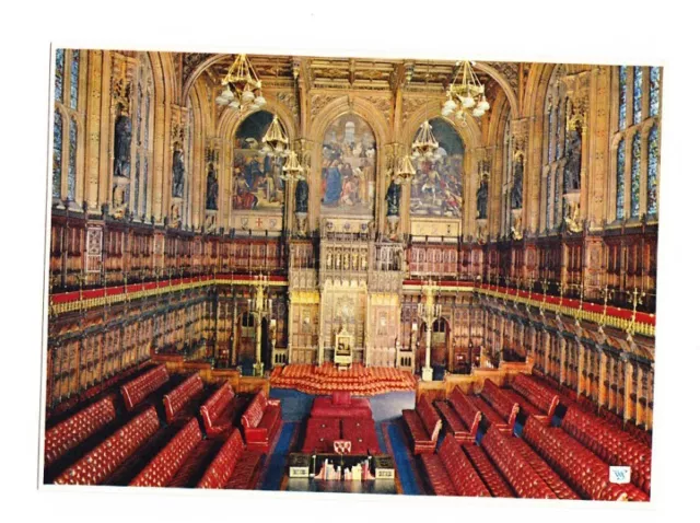 Postcard - The House Of Lords Palace Westminster London (Unposted)