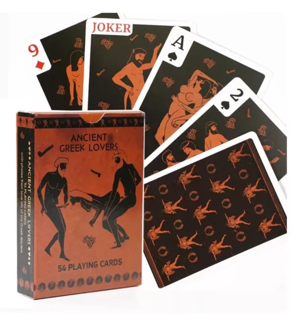 Erotic Scenes Ancient Greek Lovers Sex Positions Adult Playing Cards UK