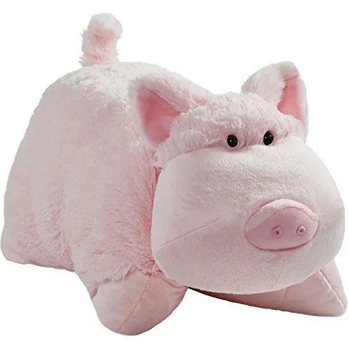 Pillow Pets Originals, Wiggly Pig, 18" Stuffed Animal Plush Toy