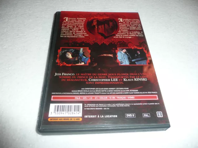 Dvd - Les Nuits De Dracula    Klaus Kinski Christopher Lee   Dvd 2