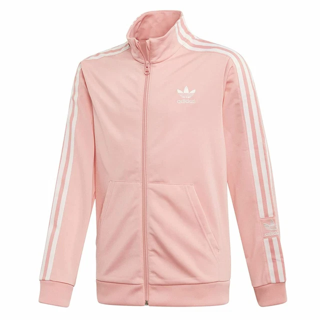 Adidas Bambini Ragazza Lock Up Superstar Tt Giacca Sportiva da Allenamento Rosa