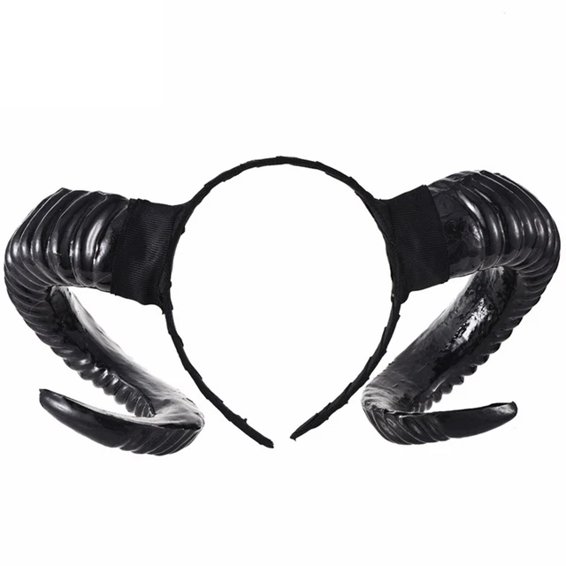 Pneumatici per capelli adulti neri fasce per la fronte cosplay copricapo robusto gotico