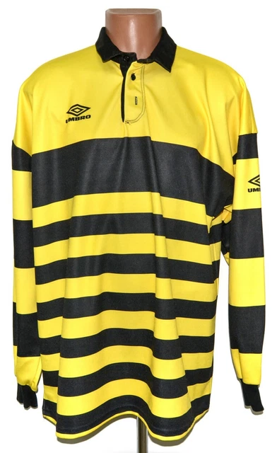 Maillot Vintage Uhlsport 1970-80 – Manches Longues, #8, Taille XL, Bleu