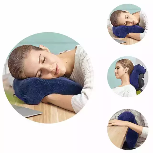 7 Shaped Anti Pressure Neck Pillow Memory Foam Napping Pillow With pillowcase
