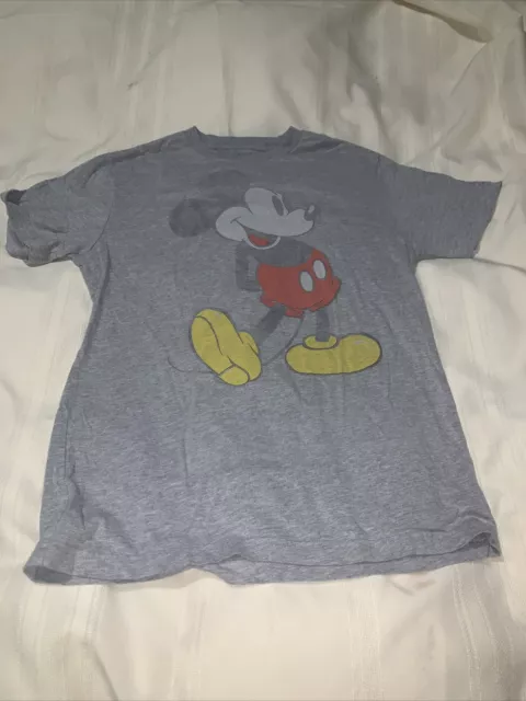 Mickey Mouse Disney Ladies Medium T-shirt Grey Mouse Vintage