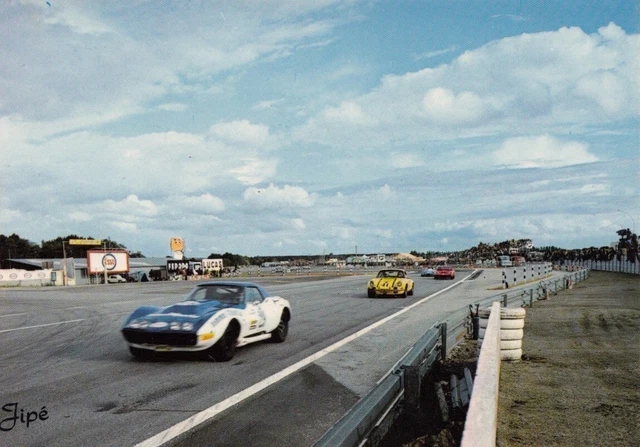 Chevrolet Corvette Greder Le Mans 24 Hour 1971 Original Jipe Postcard Photo