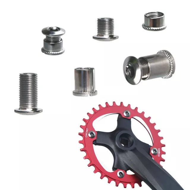 Reliable Stainless Steel MTB Bike Chainring Screws Single Double Triple