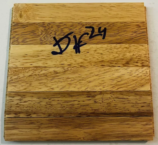 Darren Harris Signed 6X6 Parquet Floorboard Nba Basketball Duke Blue Devils Coa