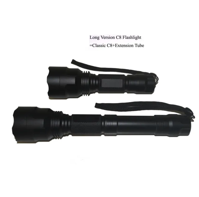 Ultra Fire C8 Single Mode 10W L2 LED 1300 Lumens Camping Flashlight With Tube
