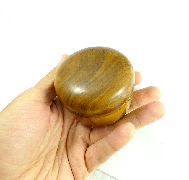 Antica Scatolina Porta Cipria Trucco Da Signora Toeletta Vintage Scatola