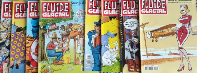 LOT DE 8 NUMEROS Fluide Glacial ** ANNEES 1997-1998  -  *** EXC ***
