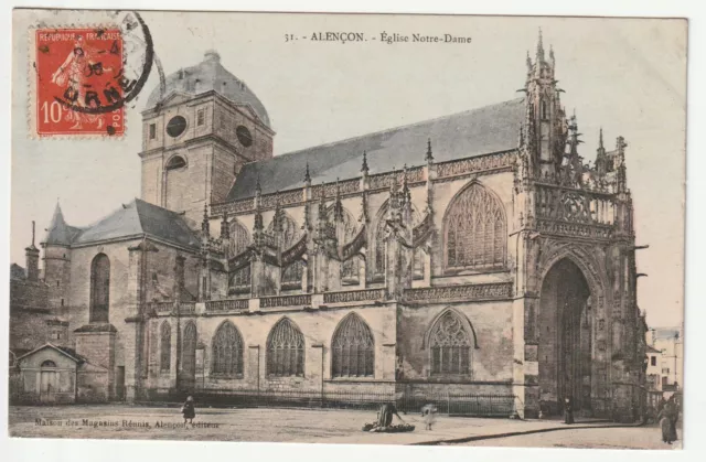 ALENCON - Orne - CPA 61 - l' Eglise Notre Dame - carte couleur