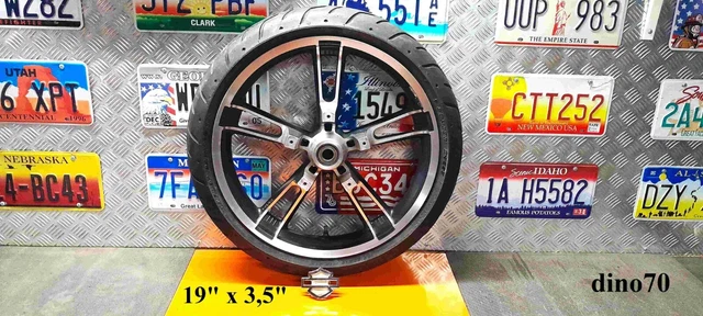 Harley Davidson cerchio ruota anteriore originale in lega da 19" x 3,5" Enforcer