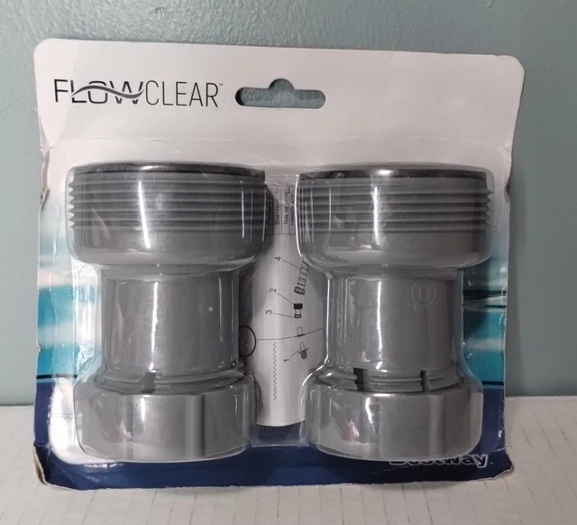 BESTWAY FLOWCLEAR ABOVE Ground Filter Pump Pool Hose Adapter 1.5" to 1.