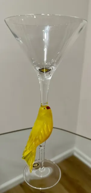 Murano Made In Italy Martini Bird Glass