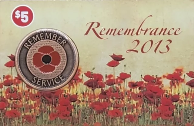 Australia in the Great War 1915-1918 Red Poppy Anniversary medallion 2015