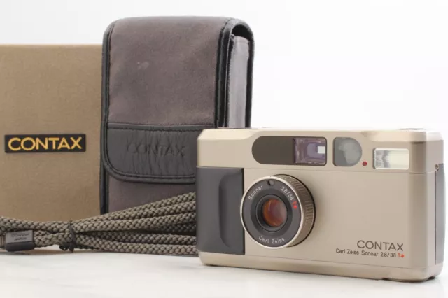 VIDEO {Near Mint w/Box,Case} CONTAX T2 Silver Point & Shoot Film Camera JAPAN