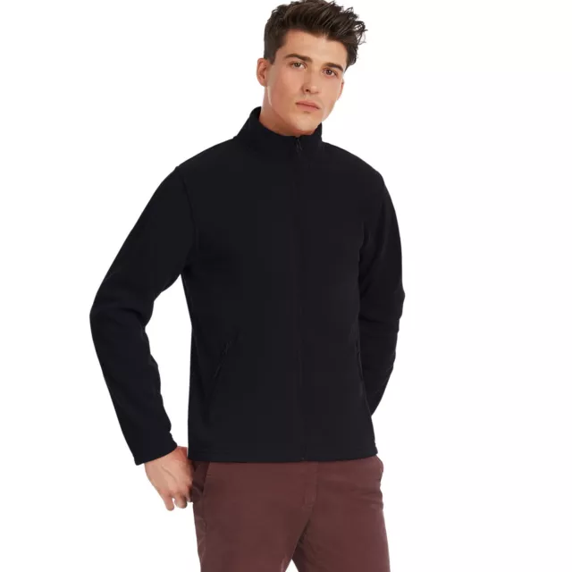 Mens Fleece Jacket Full Zip Outdoor Warm Polar Anti Pill Workwear Heavy Winter 3