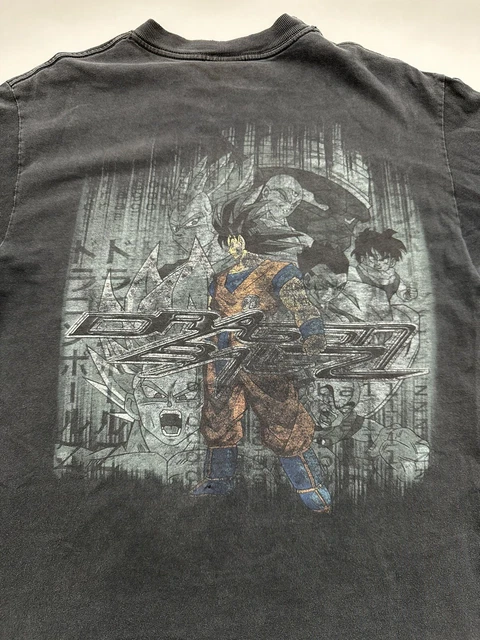 VINTAGE DRAGON BALL Z DBZ Shirt Goku Vegeta Gohan Vegito 2000 Medium