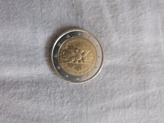piece de monnaie 2euros le bleuet de France 