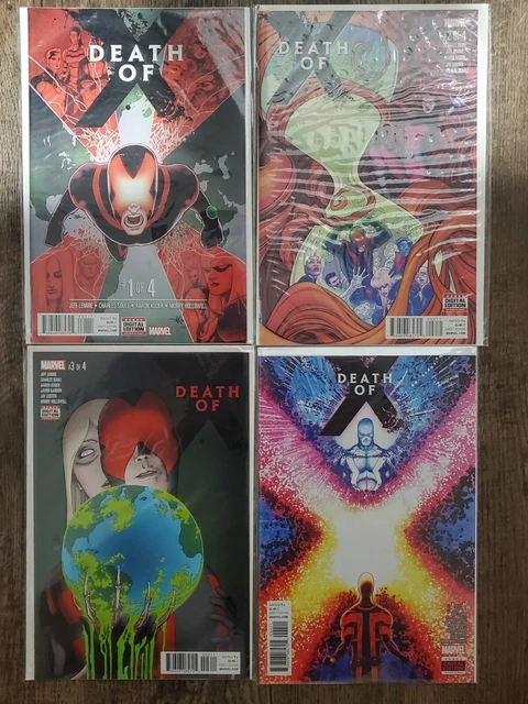 Death of X #1-4 (complete set) Aaron Kuder Cover Marvel Comics 2016