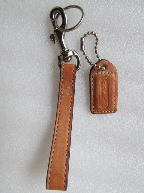 COACH  Leather Replacement Mini Tag Fob & Wrist Pull Strap
