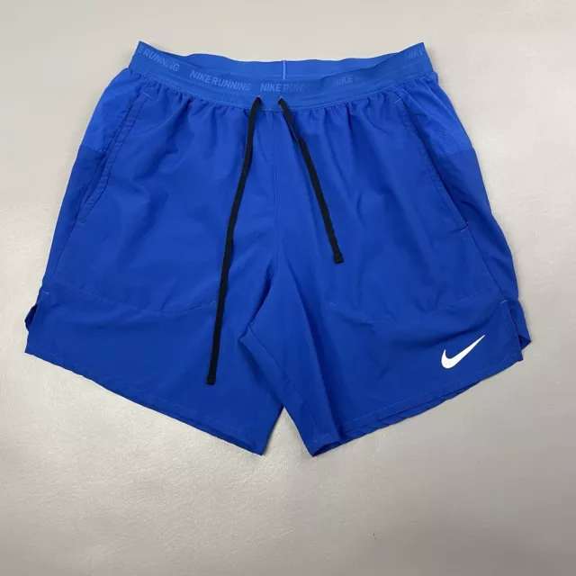 Nike Dri-Fit Stride Brief Lined Running Shorts Blue DM4761 Men's Small