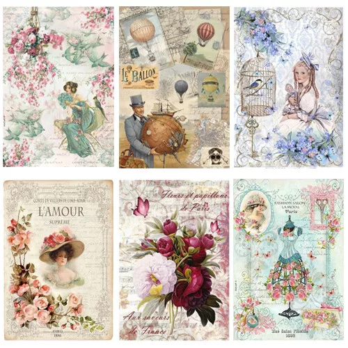Stamperia Collection A - Decoupage Rice Paper A4 Sheet - VARIOUS DESIGNS