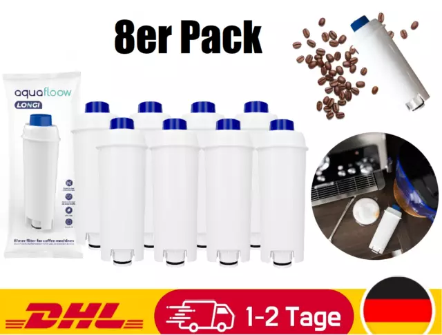 8x Wasserfilter für DeLonghi ersatz von DLSC002 SER3017 ECAM ESAM ETAM Serie