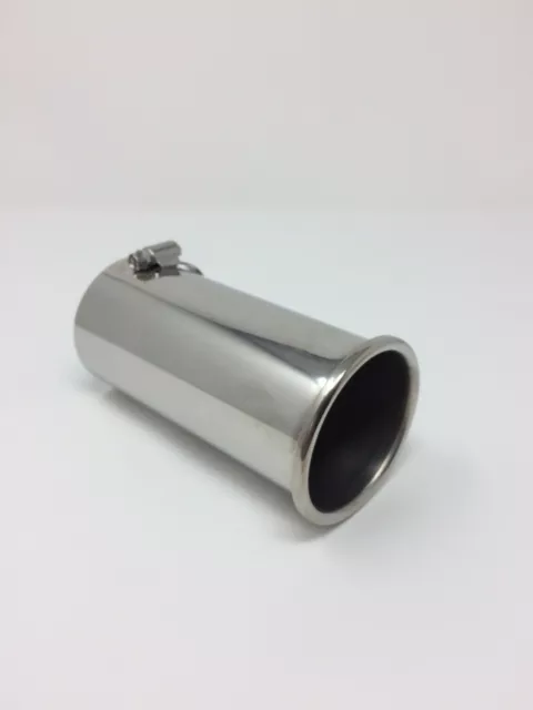 Stainless Steel Rolled Tip Exhaust 45mm - 65mm Top Quality Exhaust Tip 2