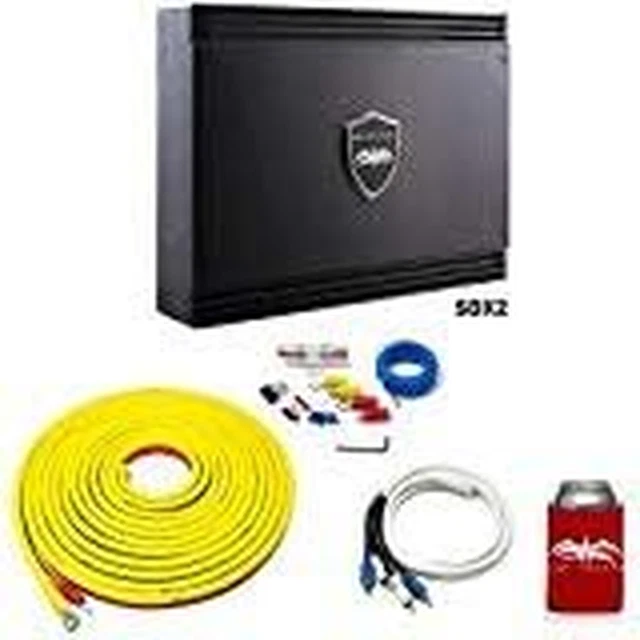Sinister SDX2 2-Channel Amplifier & Stinger 7-Meter 4-Gauge Amplifier Wiring Kit