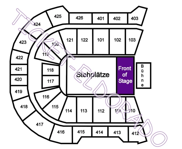 DEPECHE MODE PRAG Prague Front of Stage FOS Tickets Karten 24.02.2024 s