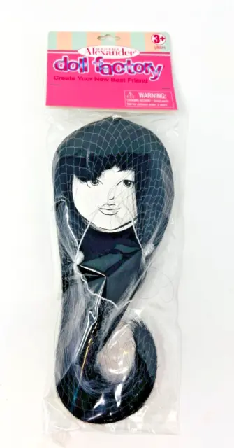 Madame Alexander Doll Factory Long Black Wig Size 10-11 For American Girl