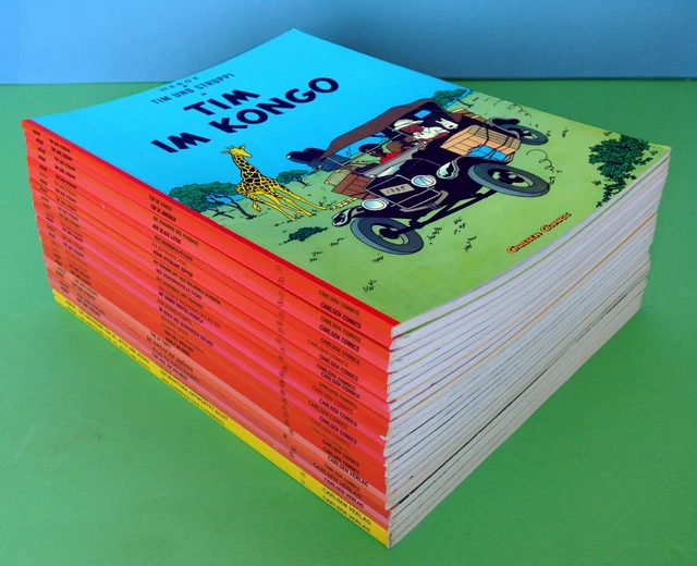 25x Hergé ☆ Comic Sammlung TIM UND STRUPPI  KOMPLETT  Nr 1 - 23  Jo Jette Jocko