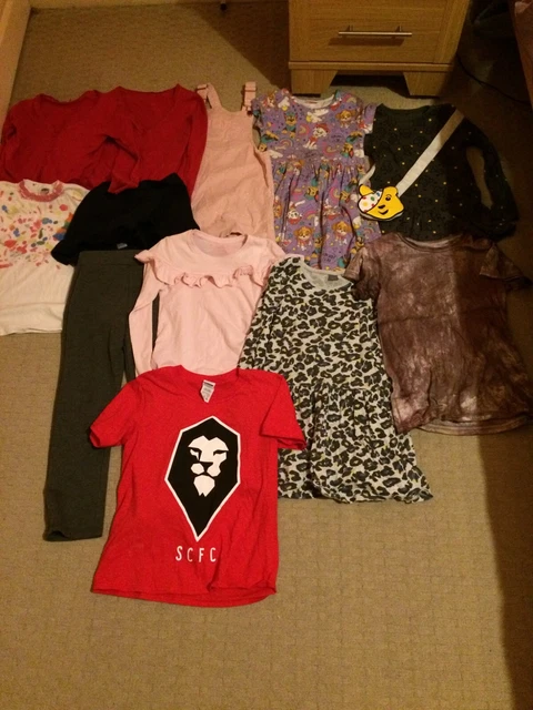 Girls clothes bundle age 6-7 years including school uniform - 12 items