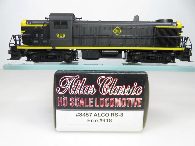 Atlas Classic #8457 HO Scale Erie Railroad Alco RS-3 Diesel Locomotive DCC
