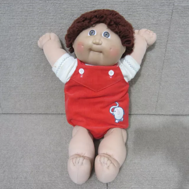 Vintage 1982 Xavier Roberts Signed Coleco Cabbage Patch Kids Boy Doll Brown Eyes