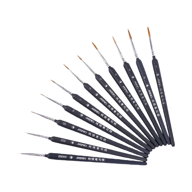 10Pcs Feine Künstler Pinsel Micro Pinsel Feine Pinsel Malerei Stift