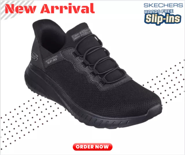 Women Shoes! SKECHERS Hands Free Slip-ins BOBS SportSquad Chaos - Daily Wide Fit