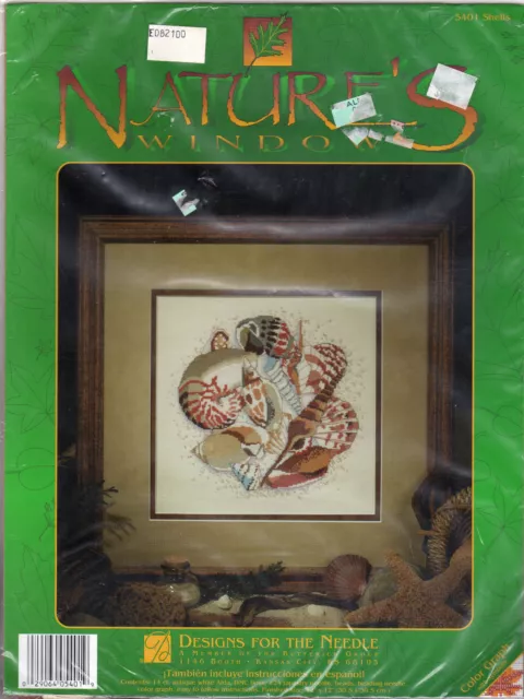 NEW Designs for the Needle Nature's Window Counted Cross Stitch Kit 5401 "Shells